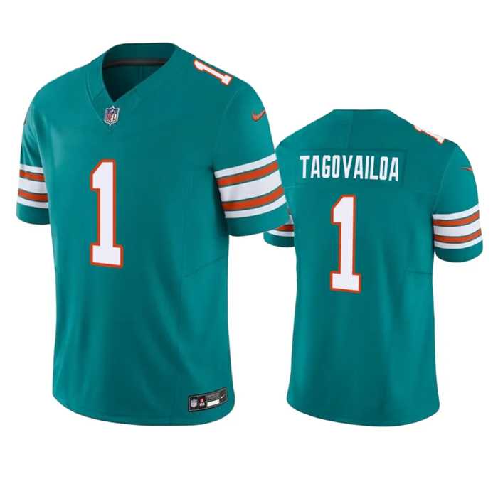 Men & Women & Youth Miami Dolphins #1 Tua Tagovailoa Aqua 2023 F.U.S.E Vapor Limited Stitched Football Jersey->las vegas raiders->NFL Jersey